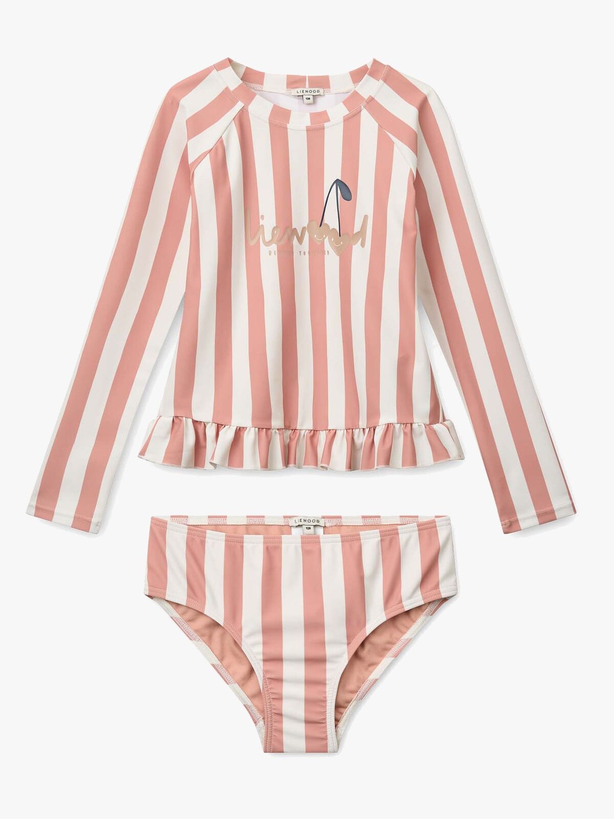 LIEWOOD Dagny Badeset, Coral Blush/Creme de la Creme Stripe
