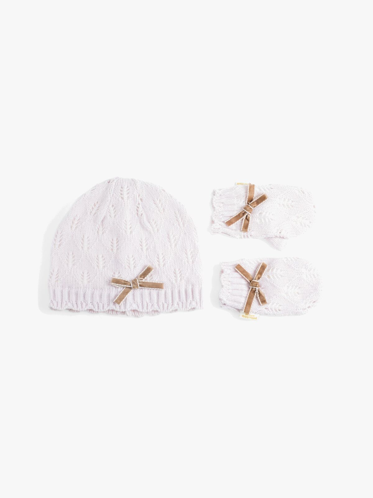 Petite Chérie Atelier Agnes Mütze und Handschuhe, Pink