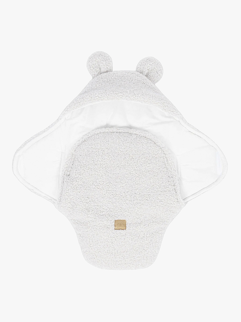 MeowBaby Bearly Pucktuch mit Bärenohren, Offwhite