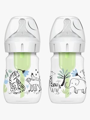 Dr. Brown WideNeck Options+ Babyflaschen 150 ml 2er-Pack, Jungle