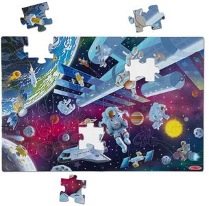Melissa & Doug Outer Space Glow-In-The-Dark Bodenpuzzle 48 Teile