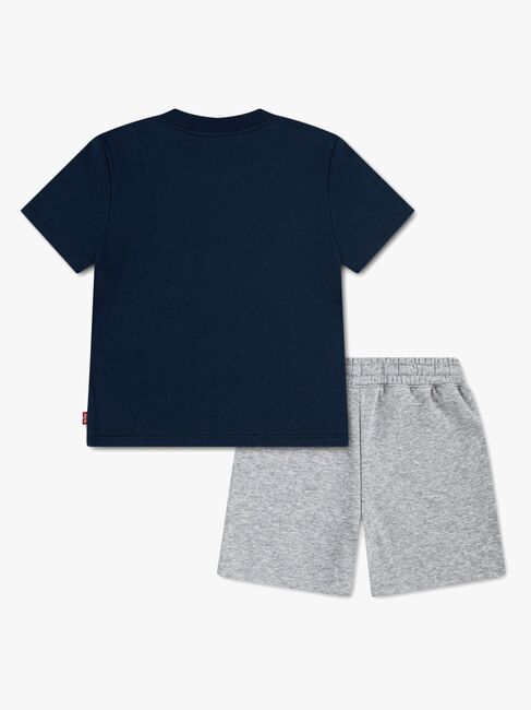 Levi's LVB Batwing T-Shirt & Knit Short Set, Dress Blue