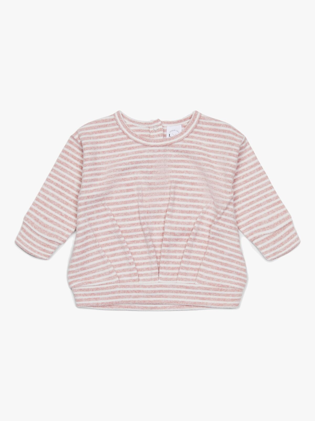 Luca & Lola Rosella Pullover Baby, Pink Stripes
