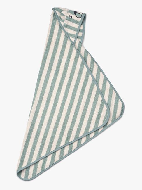 LIEWOOD Albert Handtuch mit Kapuze, Peppermint/Creme de la Creme