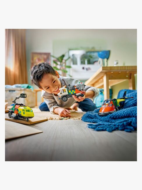 LEGO City 60505 Kombinationsset mit Flugzeug, Wartungsfahrzeug und Luftkissenboot