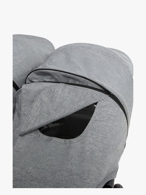 Beemoo Activity Twin Geschwisterwagen, Black/Dark Grey