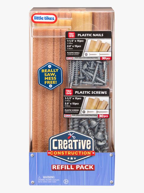 Little Tikes Creative Construction Nachfüllpack mit Nägeln & Schrauben