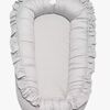 Mini Dreams Cozy Babynest Rüschen, Hellgrau