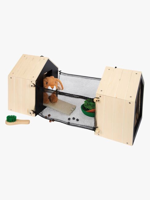 Small Foot Spielset Kaninchen mit Käfig & Gehäuse