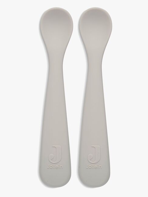 Jollein Silikonlöffel 2er-Pack, Nougat