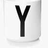 Design Letters Becher Keramik Y, Weiß