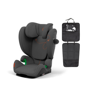 Cybex Solution G i-Fix Kindersitz inkl. 3-in-1 Sitzschutz, Lava Grey