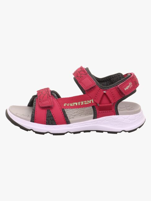 Superfit Criss Cross Sandalen, Rot/Grün