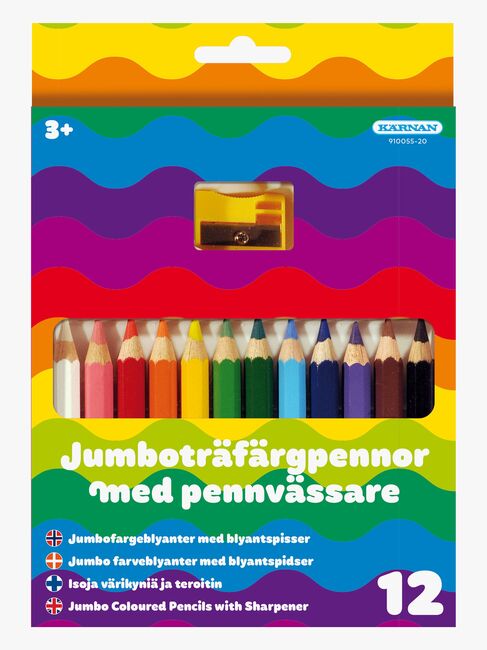 Kärnan Holzbuntstifte 12 Stk kurze Jumbo Maler