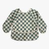 Mushie Langärmliges Lätzchen, Olive Check