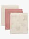Pippi Musselintücher 3er-Pack, Rose Tan