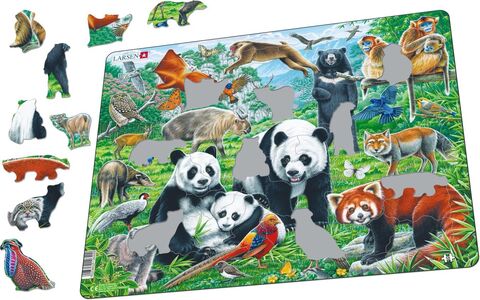 Larsen Chinesisches Tierreich Rahmenpuzzle 56 Teile