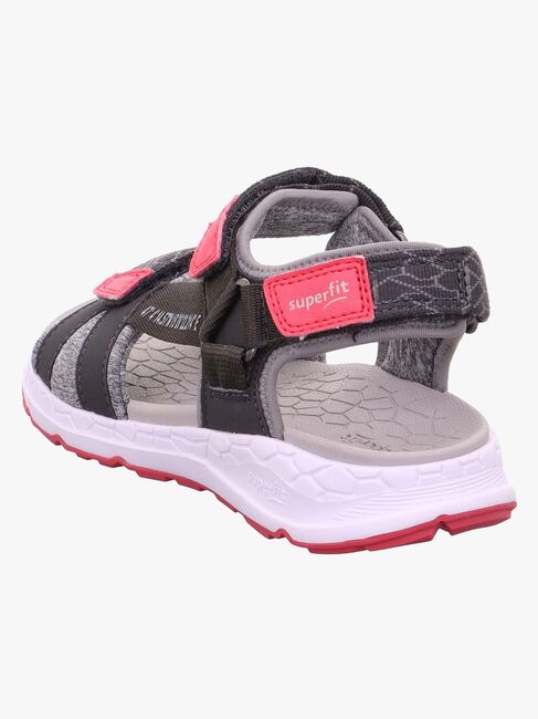 Superfit Criss Cross Sandalen, Grey/Pink