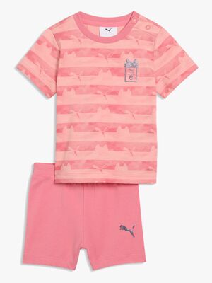 Puma T-Shirt Und Shorts Gabby's Dollhouse Minicats Set, Rosa