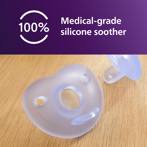 Philips Avent Soothie Schnuller 0–6m 2er-Pack, Rosa/Hellrosa