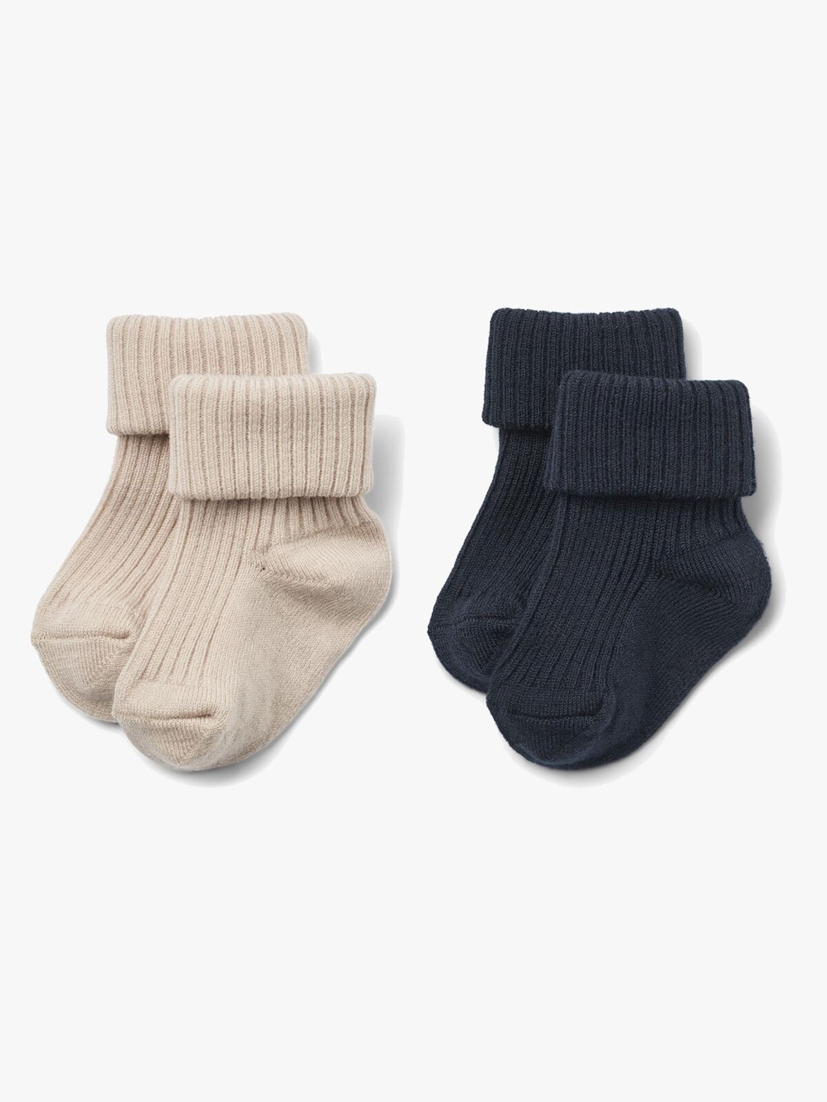 Wheat Ziggy Baby Socken 2er-Pack Wolle, Navy