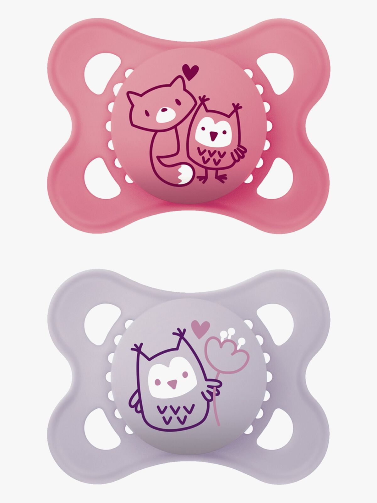 MAM Original Naturkautschuk Schnuller 0–6 M, Rosa