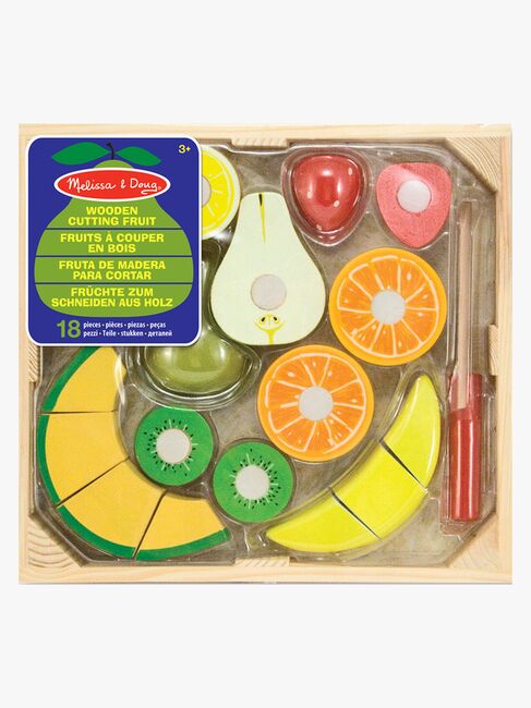 Melissa & Doug Spielset Obst in einer Box mit Messer