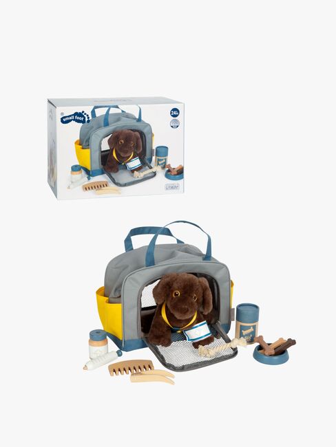 Small Foot Hund mit Tasche und Pflegeset