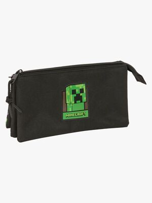 Minecraft Dreifach-Federmäppchen, Schwarz