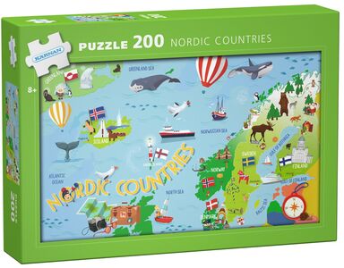 Kärnan Puzzle Nordische Länder 200 Teile