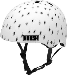 Krash Mips ABS FS Helm, White Skully