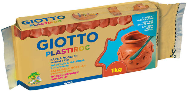 GiottoPlastiroc Modelliermasse 1 kg, Terracotta