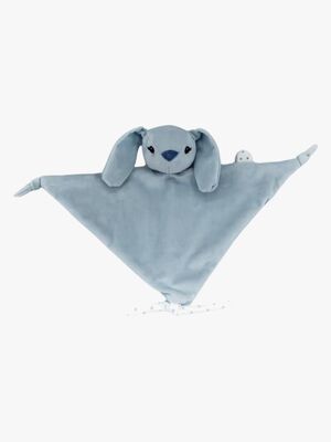 CarloBaby  Kaninchen Schmusetuch mit Schnullerkette, Hellblau