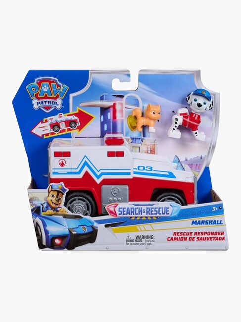 Paw Patrol Search & Rescue Rettungsfahrzeug mit Figur Marshall