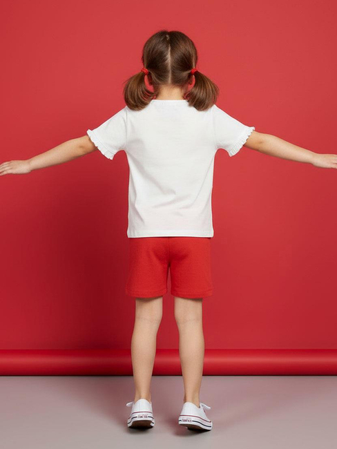 Disney Minnie Maus T-Shirt Und Shorts Set, Weiß