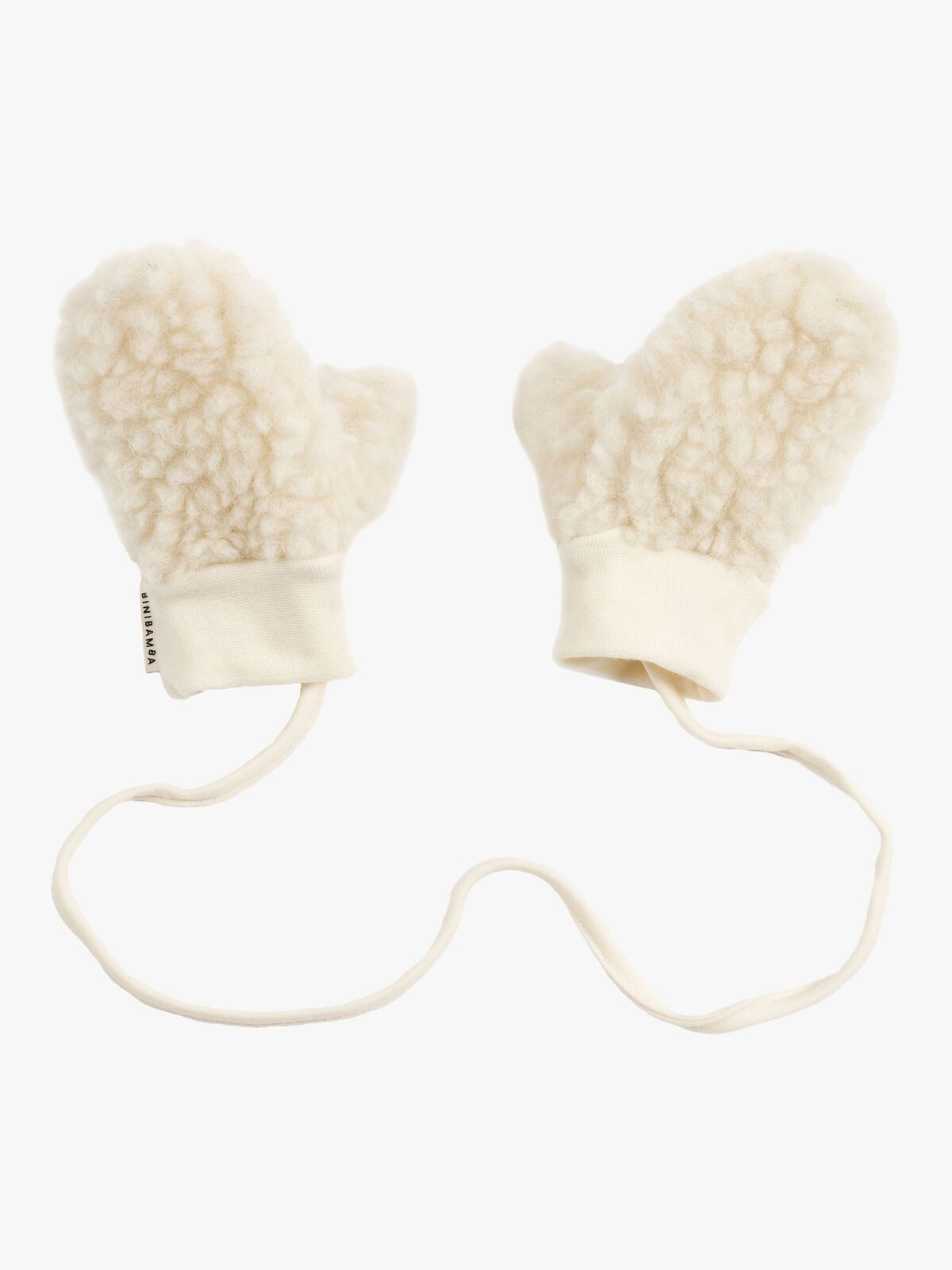 BINIBAMBA Merino Fäustlinge, Milk