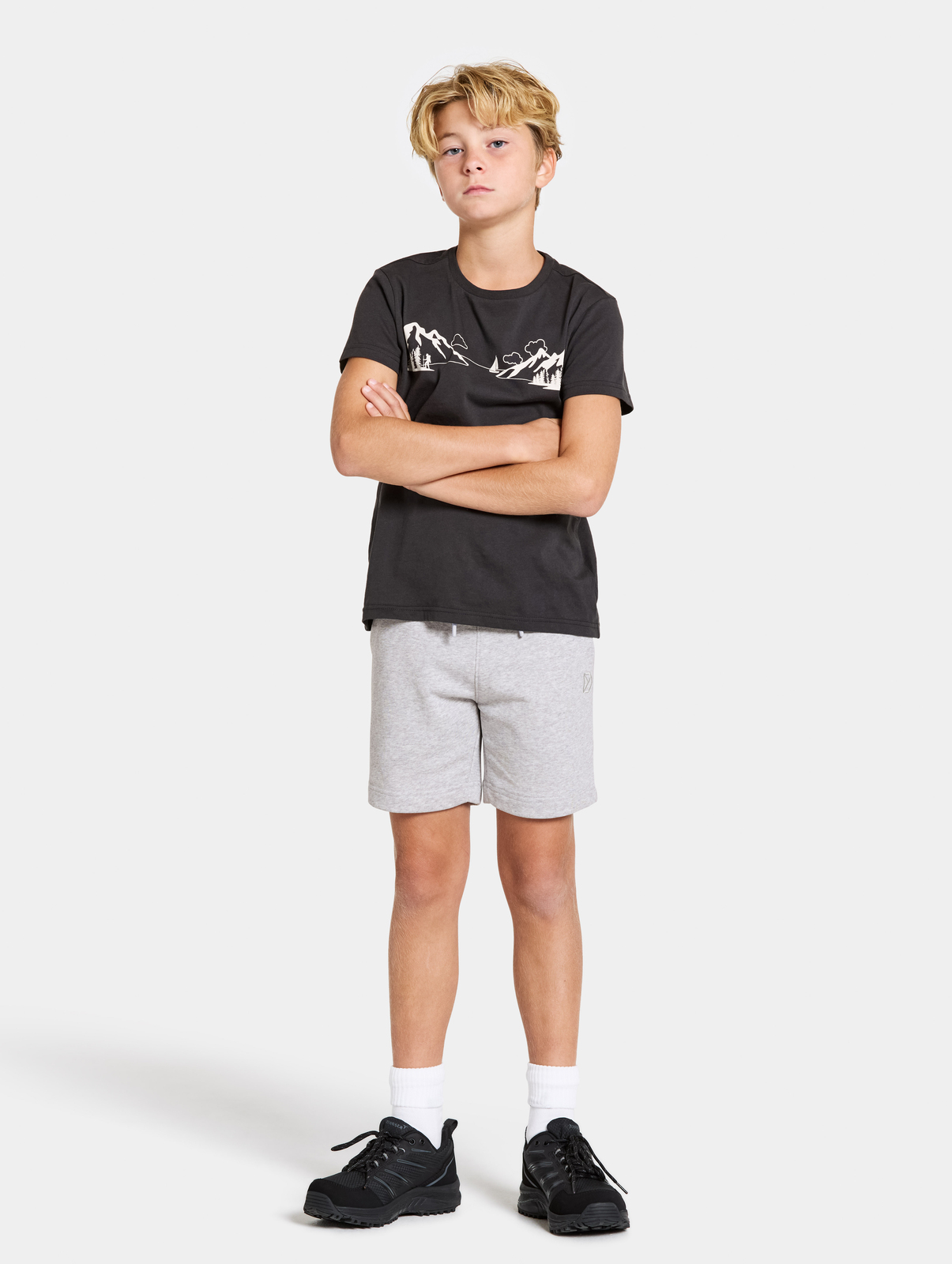 Didriksons Fejan Shorts, Aluminum Melange