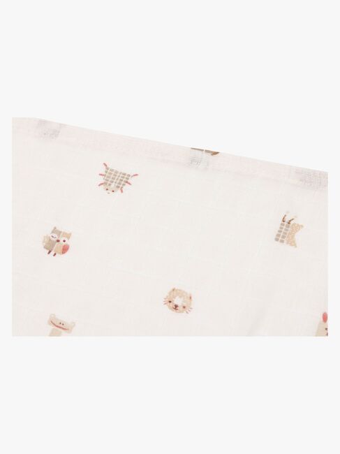 Jollein Musselintuch 70x70 cm 3er-Pack, Animal Friends