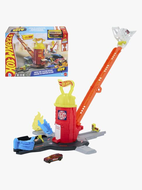 Hot Wheels City Feuerwache Super Fire Station Rescue