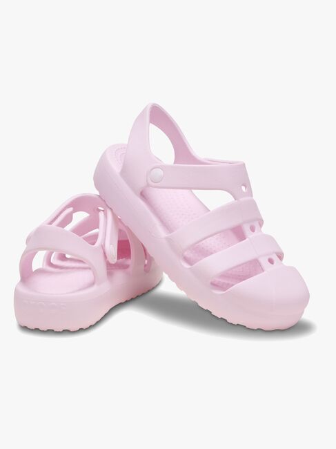 Crocs Classic Fisherman Kids Pantoffeln, Pink Milk