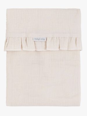 Baby's Only CALM Baby Crib Laken mit Rüschen 80x100 cm, Warm Linen