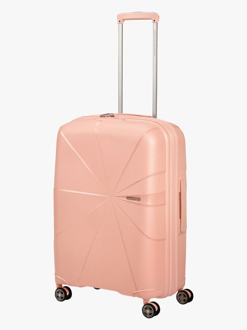 American Tourister StarVibe Spinner Koffer 70-77L, Metallic Peach