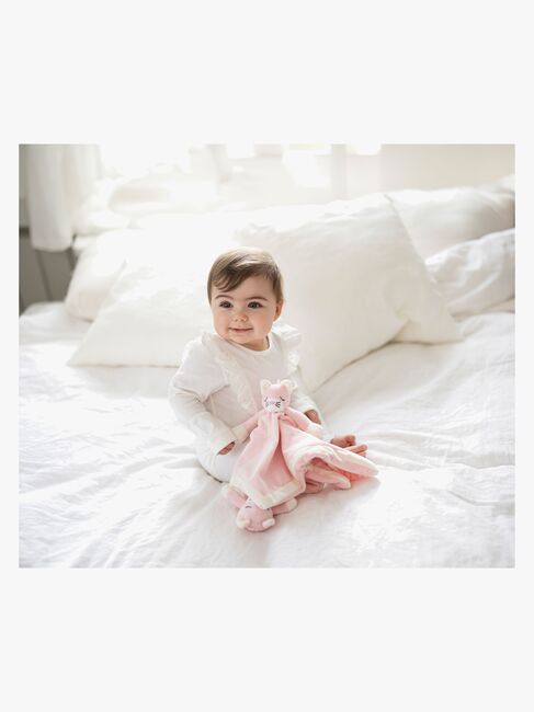 Teddykompaniet Diinglisar Katze Schmusetuch, Babyrosa