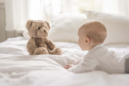 Teddykompaniet Kuscheltier Teddybär Sture, Grau