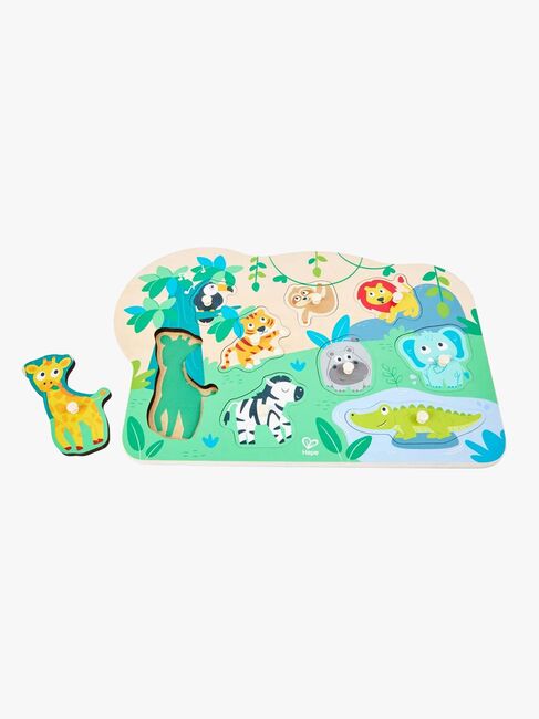 Hape Knopfpuzzle Wilde Tiere 10 Teile