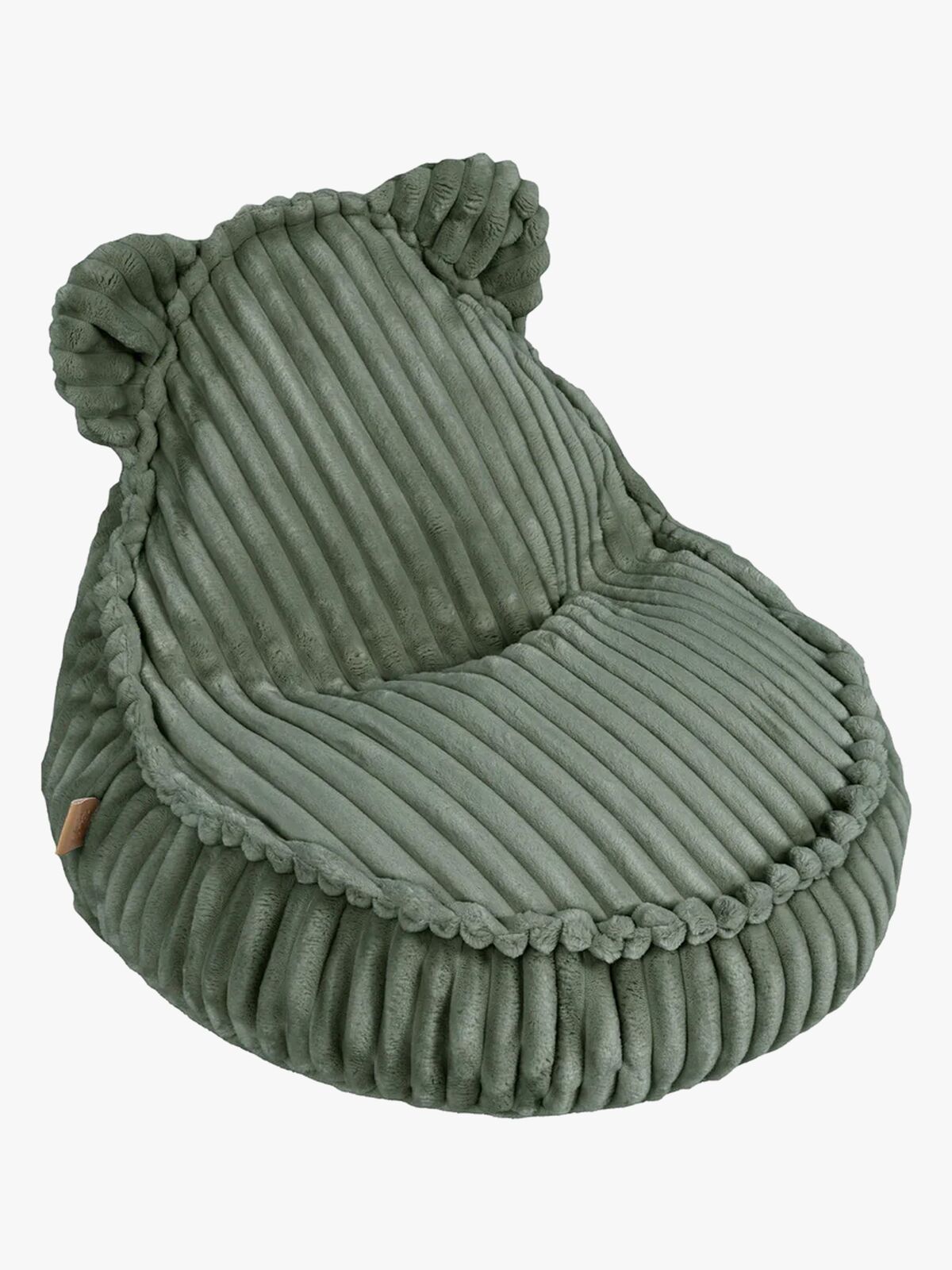 Meowbaby Churros Sitzsack Teddy, Olive Sage Green