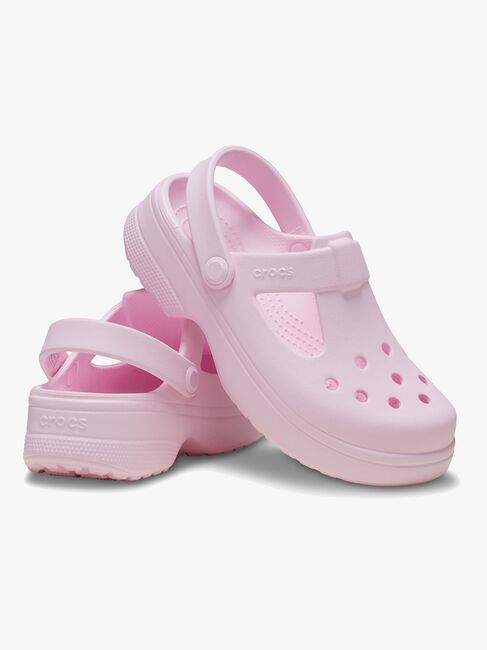 Crocs Classic Mary Jane Sandalen, Pink Milk