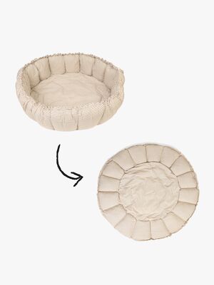 Play&Go Organic Bloom Spielteppich, Stripes Blue