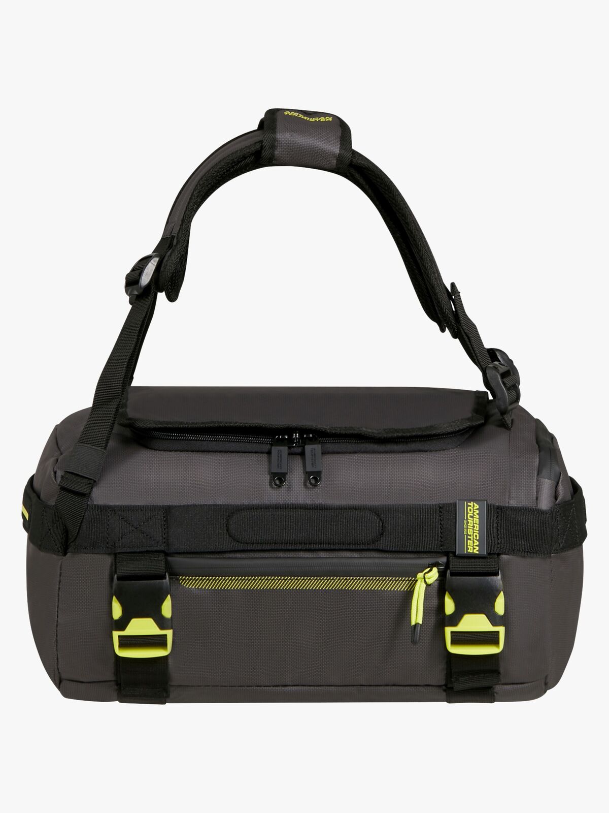American Tourister Urban Track Duffle Rucksack 31L, Black/Lime