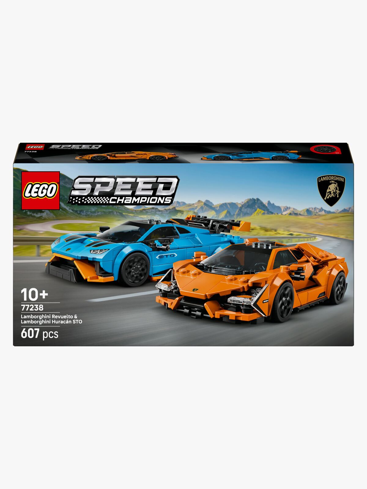 LEGO Speed Champions 77238 Lamborghini Revuelto und Huracán STO
